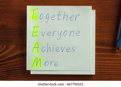 Top View Together Everyone Achieves More Stock Photo 467796551 ...