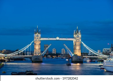 Tower Bridge Open High Res Stock Images Shutterstock