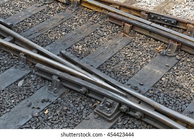 Top view of the train tracks