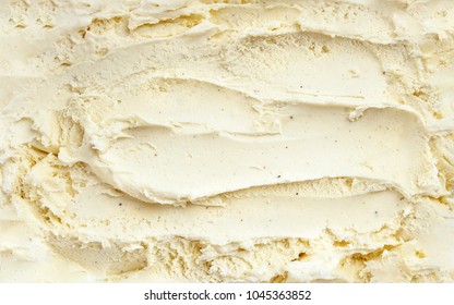 Top view of vanilla ice cream surface - Shutterstock ID 1045363852