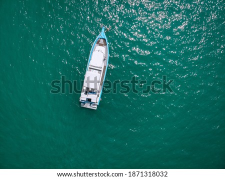 Similar – Image, Stock Photo Aerial Drone View Of Old Shipwreck Ghost Ship Vessel