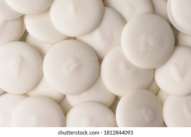 Top view of white chocolate buttons background - Powered by Shutterstock