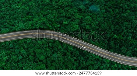 Similar – Image, Stock Photo Road with trees at the edge and meadow