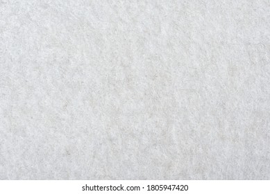 Top View Of White Felt Texture 