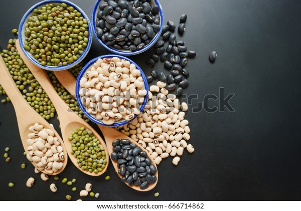 Top View Whole Grains Soybeansblack Turtle Stock Photo 666714862 ...