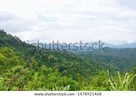 Similar – Aerial photos A small village in the jungle in Chiang Mai