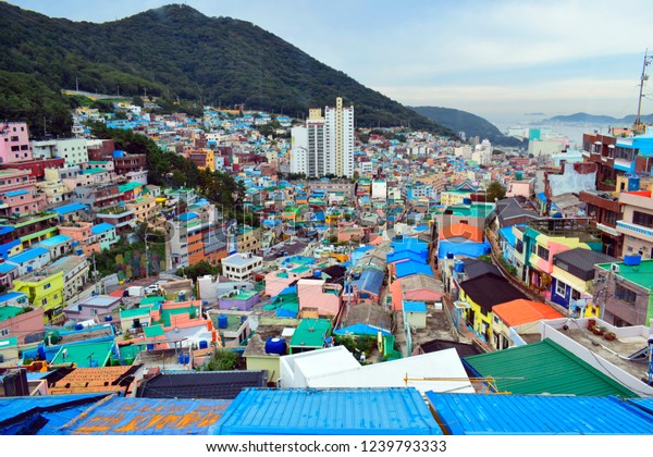 Top Views Gamcheon Culture Village Santorini Stock Photo Edit Now