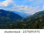 Top views of Kundiawa Gembogl District in Simbu Province, Papua New Guinea.