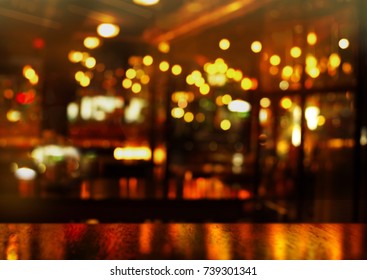 Table Blur Pub Bar Nightclub Restaurant Stock Photo 308440007 ...