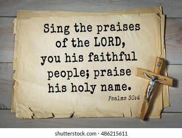 Top1000 Bible Verses Psalms Sing Praises 스톡 사진 486215611 | Shutterstock