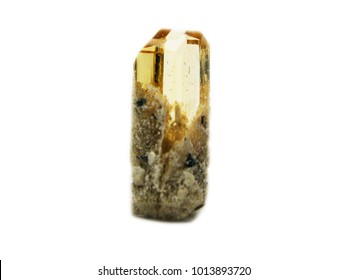 Topaz Yellow Natural Quartz Blue Gem Geological Crystals Texture Background