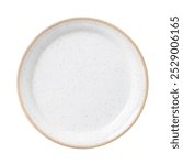 Top-Down Ceramic Plate on White: A Versatile Background for Food Presentations. To provide a clean and adaptable background for food or product photography.