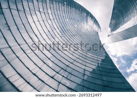 Top-down view of circular metal columns emphasizing texture in Mexico