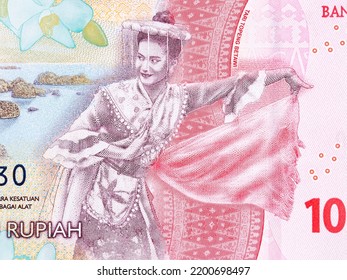 Topeng Betawi Dance From Indonesian Money - Rupiah