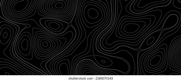 Topographic map background concept. Topo contour map. Rendering abstract illustration. Vector abstract illustration. Geography concept. paper texture design .Imitation of a geographical map - Shutterstock ID 2185075143