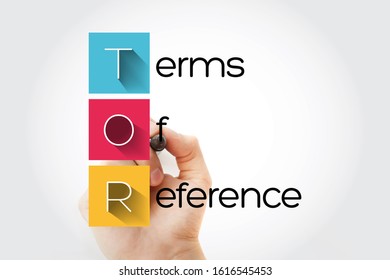 Tor Terms Reference Acronym Business Concept Stock Photo (Edit Now ...