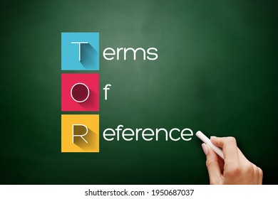 TOR - Terms Of Reference Acronym, Business Concept Background On Blackboard