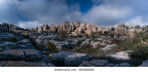 Torcal De Antequera Nature Reserve Of Málaga Province Within Andalusia In Spain, Europe