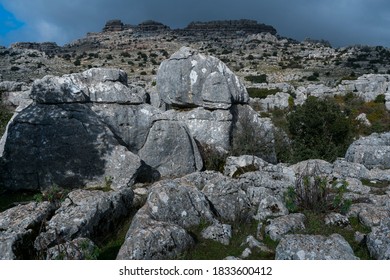 Torcal De Antequera Nature Reserve Of Málaga Province Within Andalusia In Spain, Europe