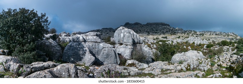 Torcal De Antequera Nature Reserve Of Málaga Province Within Andalusia In Spain, Europe