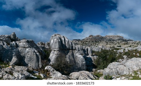 Torcal De Antequera Nature Reserve Of Málaga Province Within Andalusia In Spain, Europe