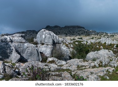 Torcal De Antequera Nature Reserve Of Málaga Province Within Andalusia In Spain, Europe