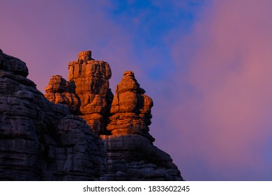 Torcal De Antequera Nature Reserve Of Málaga Province Within Andalusia In Spain, Europe