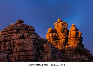 Torcal De Antequera Nature Reserve Of Málaga Province Within Andalusia In Spain, Europe