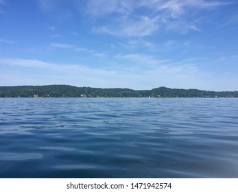 Torch Lake And Blue Sky