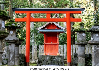 Torii gates in Fushimi Inari Shrine, Kyoto, Japan - Powered by Shutterstock