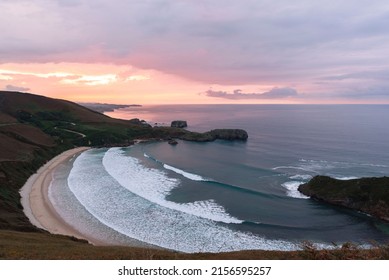 Torimbia Beach In Asturias, Spain