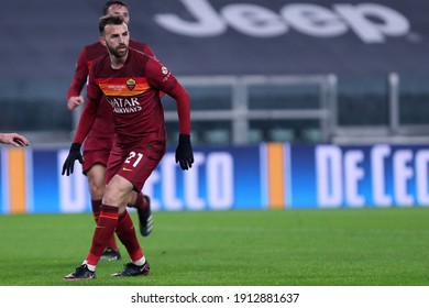 Torino, 06th February 2021. Borja Mayoral Of As Roma  During The Serie A Match Between Juventus Fc And Roma 