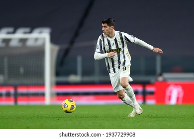 Torino, 06th March 2021. Alvaro Morata Of Juventus Fc  During The Serie A Match Between Juventus Fc And Ss Lazio