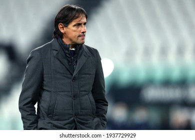 Torino, 06th March 2021. Simone Inzaghi Of Ss Lazio  During The Serie A Match Between Juventus Fc And Ss Lazio