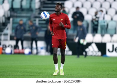 Torino, Italy. 17 October 2021. Tammy Abraham Of As Roma  During The Serie A Match Between Juventus Fc And As Roma.