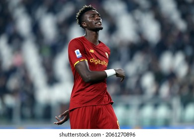 Torino, Italy. 17 October 2021. Tammy Abraham Of As Roma  During The Serie A Match Between Juventus Fc And As Roma.