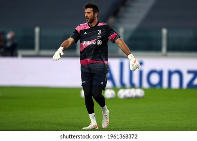 Torino, Italy. 21 April 2021. Gianluigi Buffon Of Juventus Fc  During The Serie A Match Between Juventus Fc And Parma Calcio.