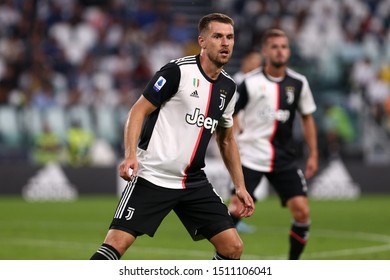 Torino, Italy. 21th September 2019. Italian Serie A. Juventus Fc Vs Hellas Verona.   Aaron Ramsey Of Juventus FC.   