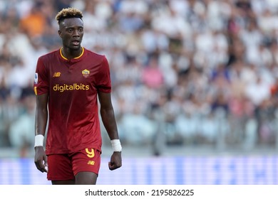 Torino, Italy. 27 August 2022. Italian Serie A. Tammy Abraham Of As Roma  During The Serie A Match Between Juventus Fc And As Roma.