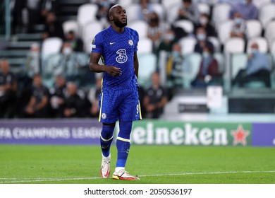 Torino, Italy. 29 September 2021. Romelu Lukaku of Chelsea Fc  during the  Uefa Champions League Group H  match between Juventus Fc and Chelsea Fc .