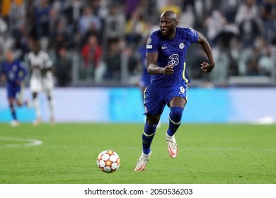 Torino, Italy. 29 September 2021. Romelu Lukaku of Chelsea Fc  during the  Uefa Champions League Group H  match between Juventus Fc and Chelsea Fc .