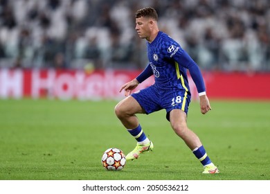 Torino, Italy. 29 September 2021. Ross Barkley Of Chelsea Fc  During The  Uefa Champions League Group H  Match Between Juventus Fc And Chelsea Fc .