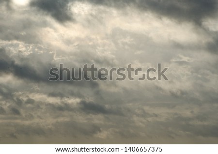 tormented sky with light of hope