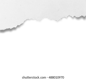 Torn Blank Paper Clipping Path Stock Photo 488010970 | Shutterstock