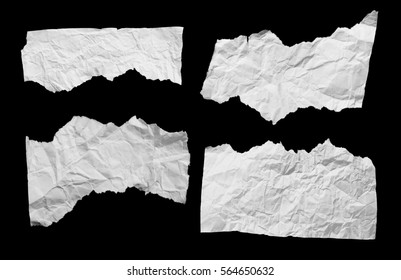 wrinkled torn paper