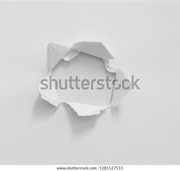 Torn Hole Ripped Paper Background Stock Photo 1281527515 | Shutterstock