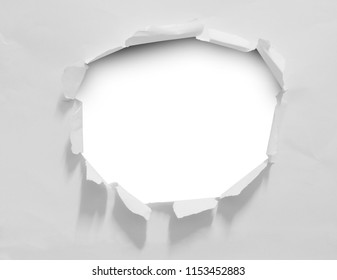 Bullet Hole Hard Metal Material Ripped Stock Vector (Royalty Free ...