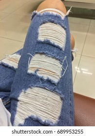 Torn jean