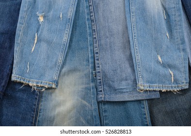 Torn Leg Jeans On Hanger Stock Photo 526828813 | Shutterstock