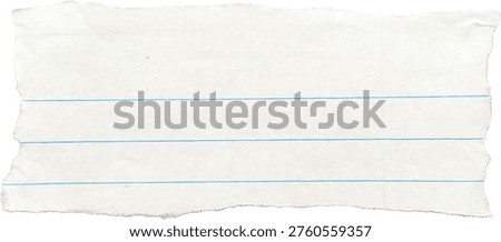 Torn Lined Paper Memo Note High Quality Isolated